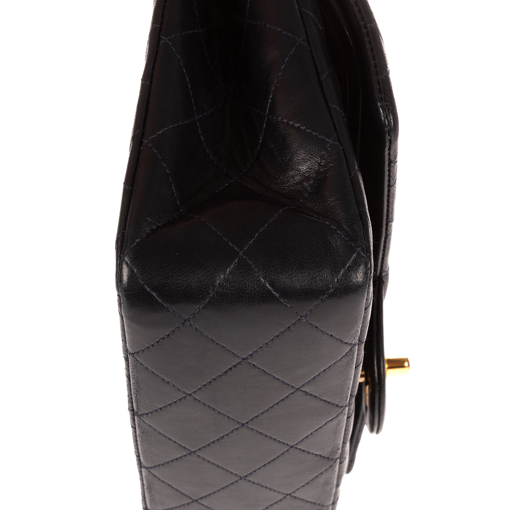 Shoulder Bag Classic Double Flap 26 Navy Quilted Lambskin Leather