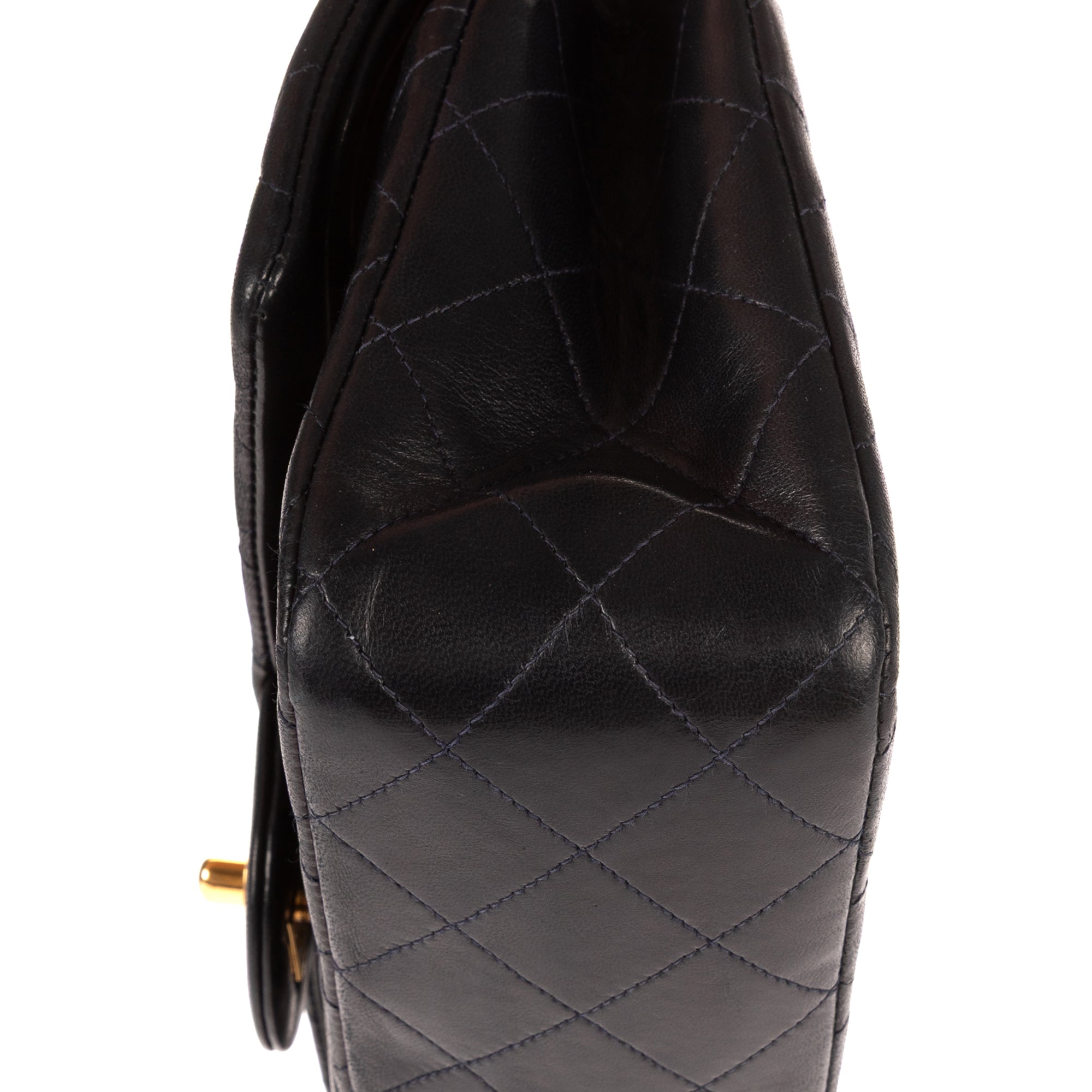 Shoulder Bag Classic Double Flap 26 Navy Quilted Lambskin Leather