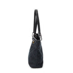 Bolso de Hombro Pequeño Eclipse Compras Lona Monogramada Negra