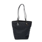 Bolso de Hombro Pequeño Eclipse Compras Lona Monogramada Negra