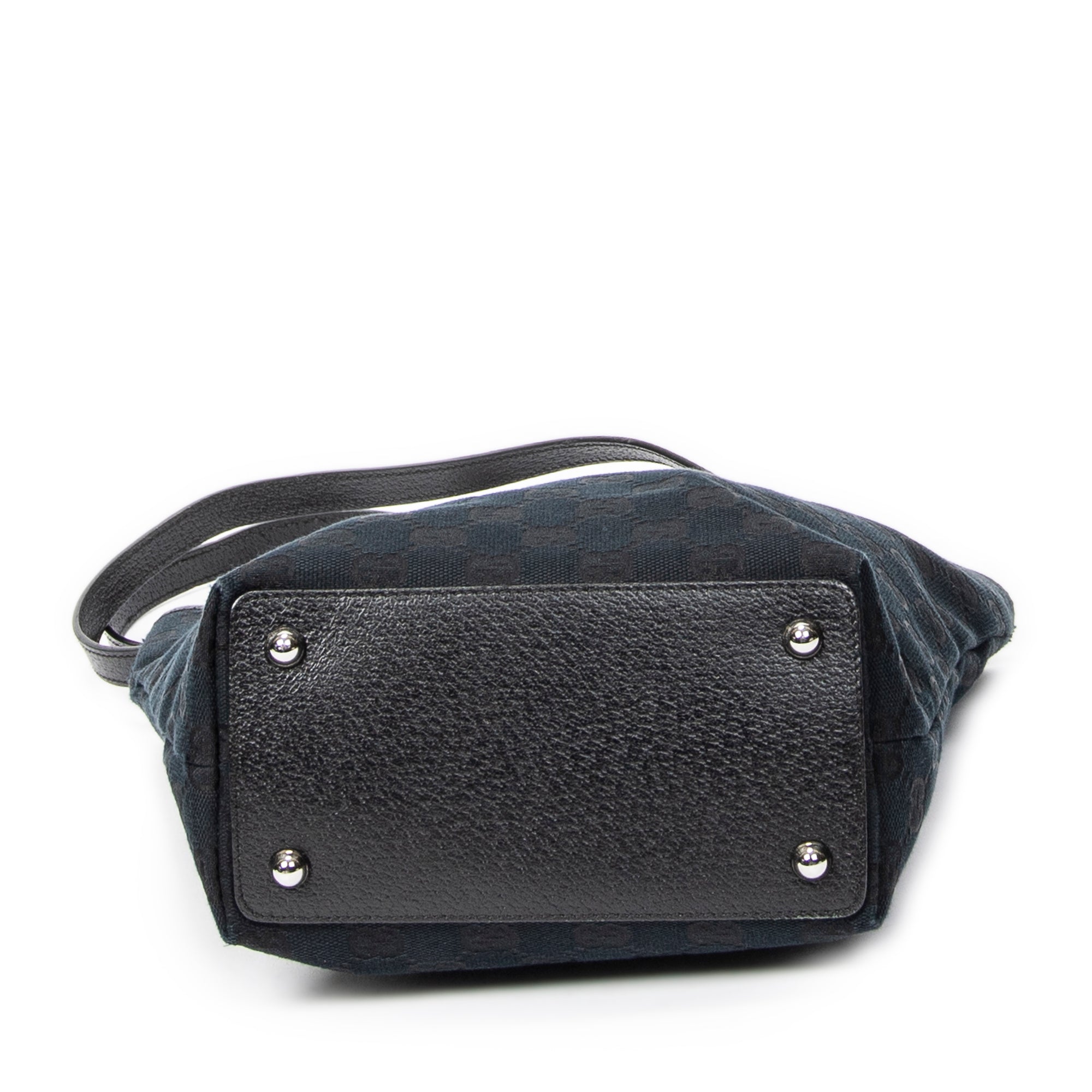 Bolso de Hombro Pequeño Eclipse Compras Lona Monogramada Negra