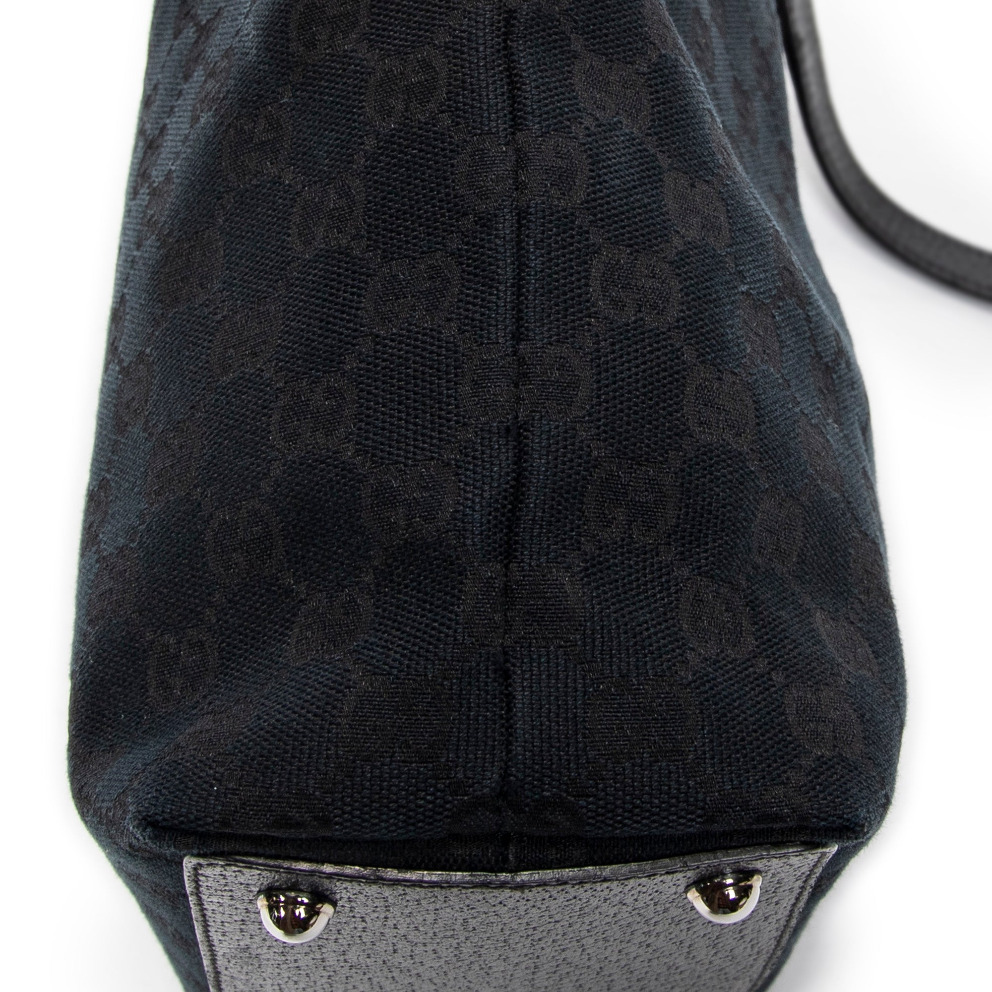 Bolso de Hombro Pequeño Eclipse Compras Lona Monogramada Negra