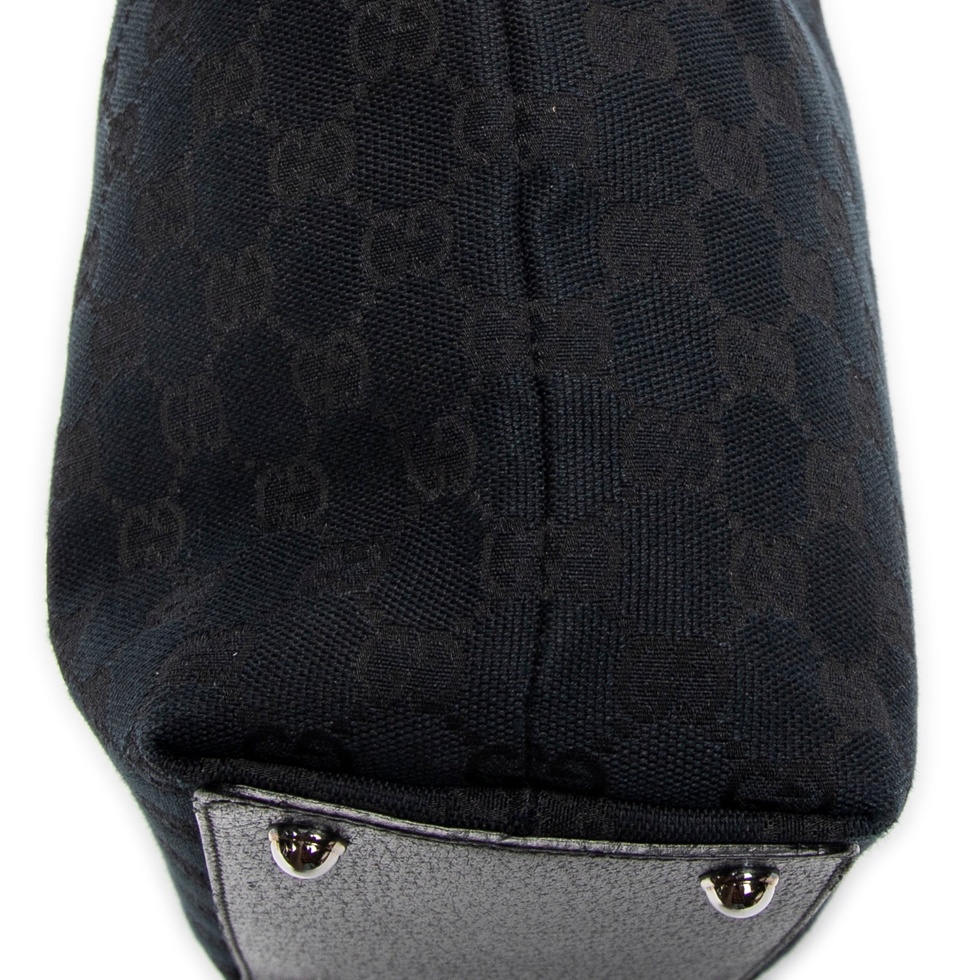 Bolso de Hombro Pequeño Eclipse Compras Lona Monogramada Negra