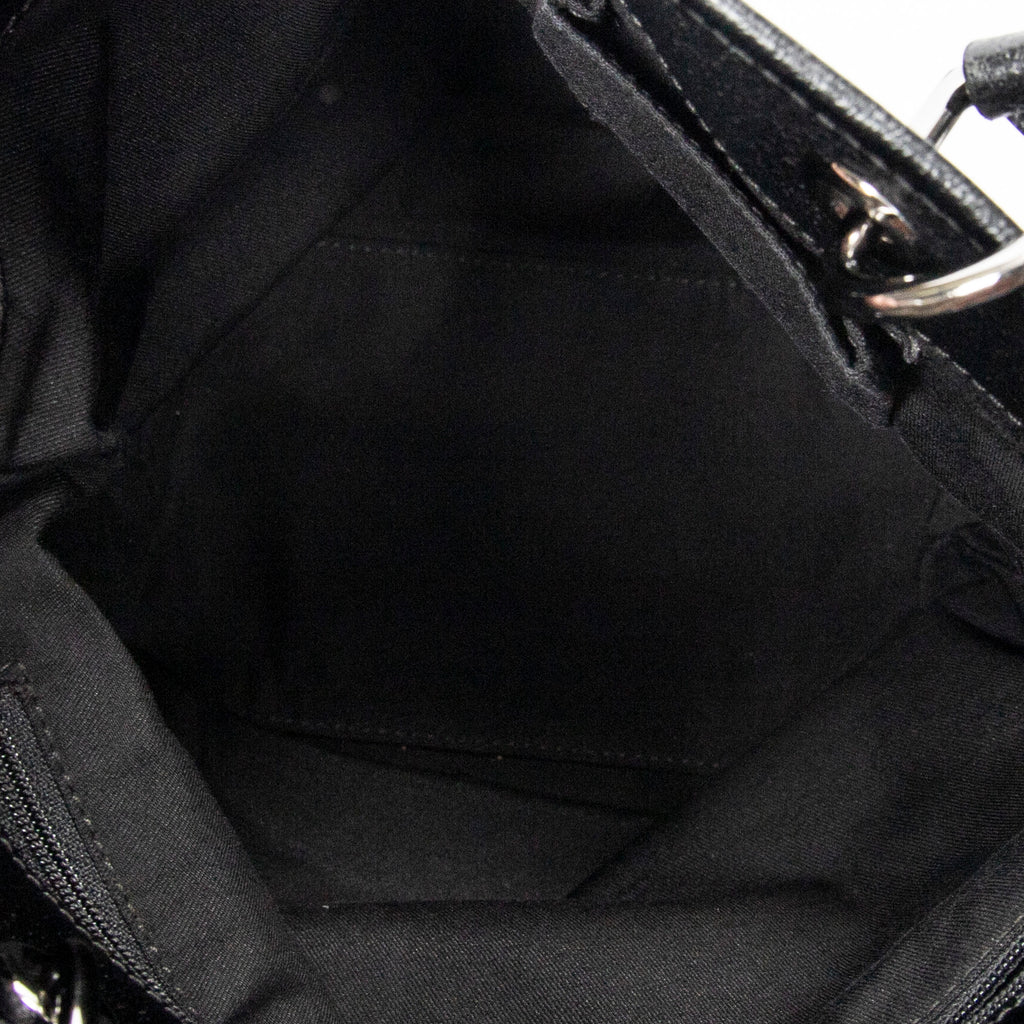 Bolso de Hombro Pequeño Eclipse Compras Lona Monogramada Negra