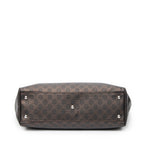 Shoulder Bag Open Tote Dark Brown Supreme Coated Canvas