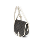 Celine - Sac Folco Moyen - Marron Foncé/Ivoire