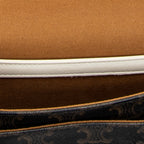Celine - Sac Folco Moyen - Marron Foncé/Ivoire