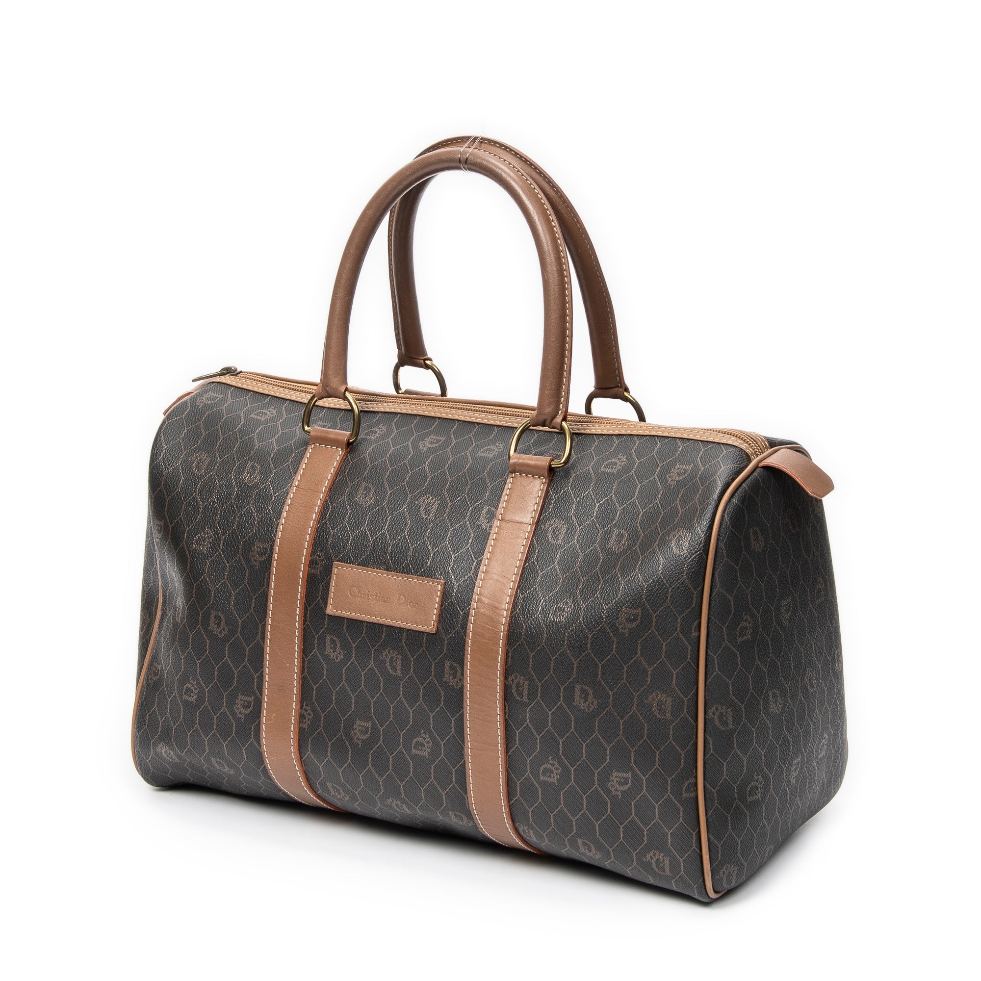 Dior - Petit Boston - Marron/Gris