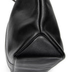 Shoulder Bag CD Zip Shopping Tote Black Calfskin Leather