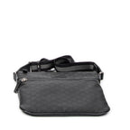 Shoulder Bag Messenger Crossbody Black Monogrammed Nylon Canvas