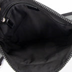 Shoulder Bag Messenger Crossbody Black Monogrammed Nylon Canvas