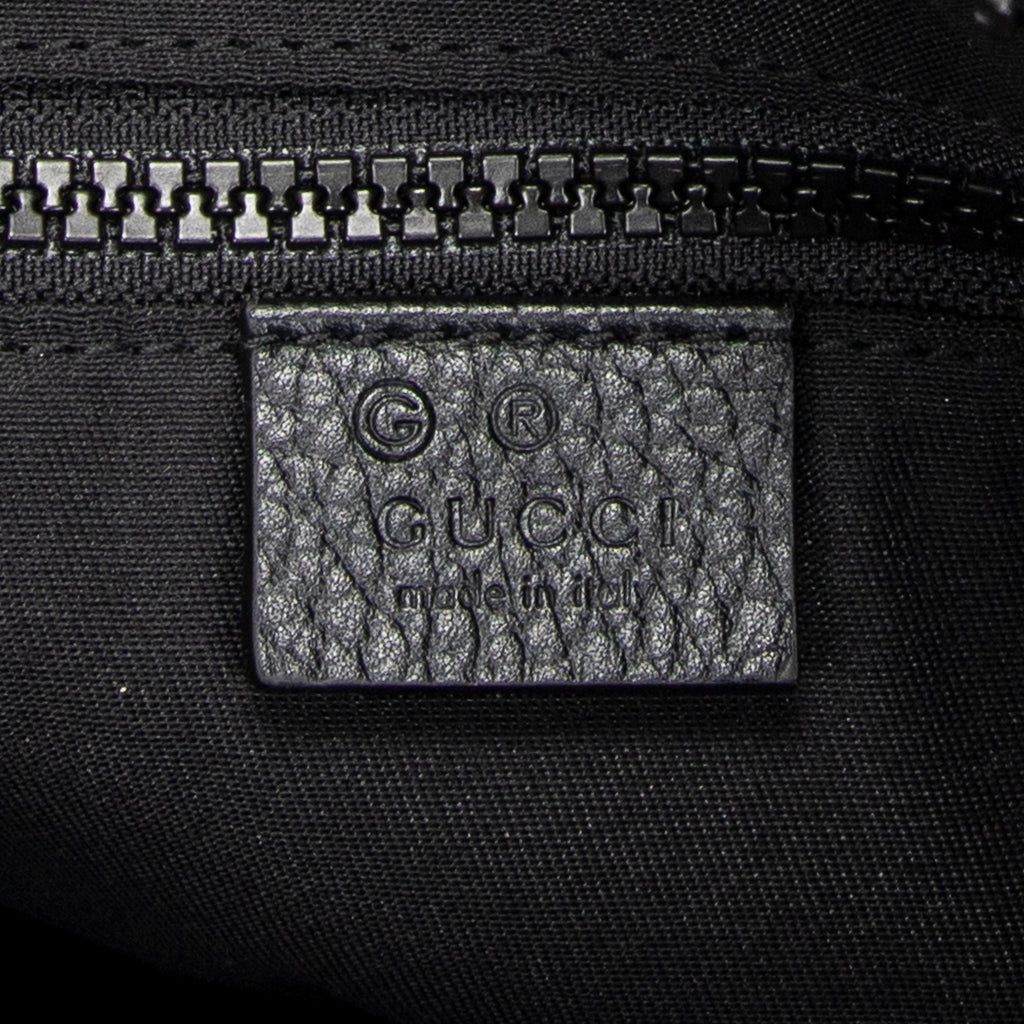 Shoulder Bag Messenger Crossbody Black Monogrammed Nylon Canvas