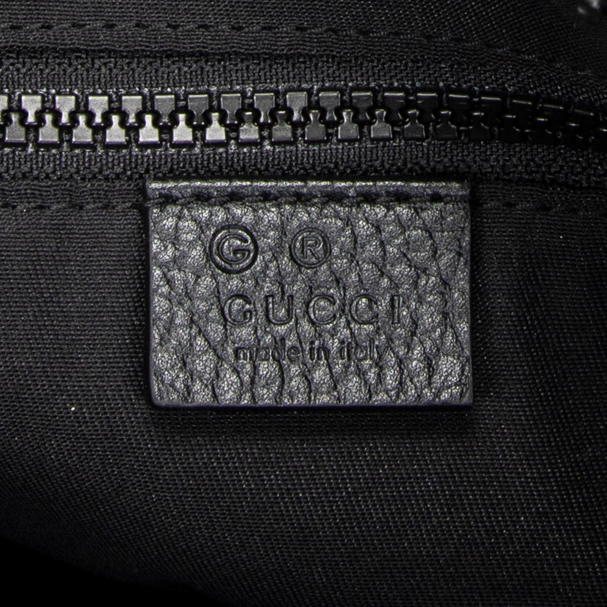 Shoulder Bag Messenger Crossbody Black Monogrammed Nylon Canvas