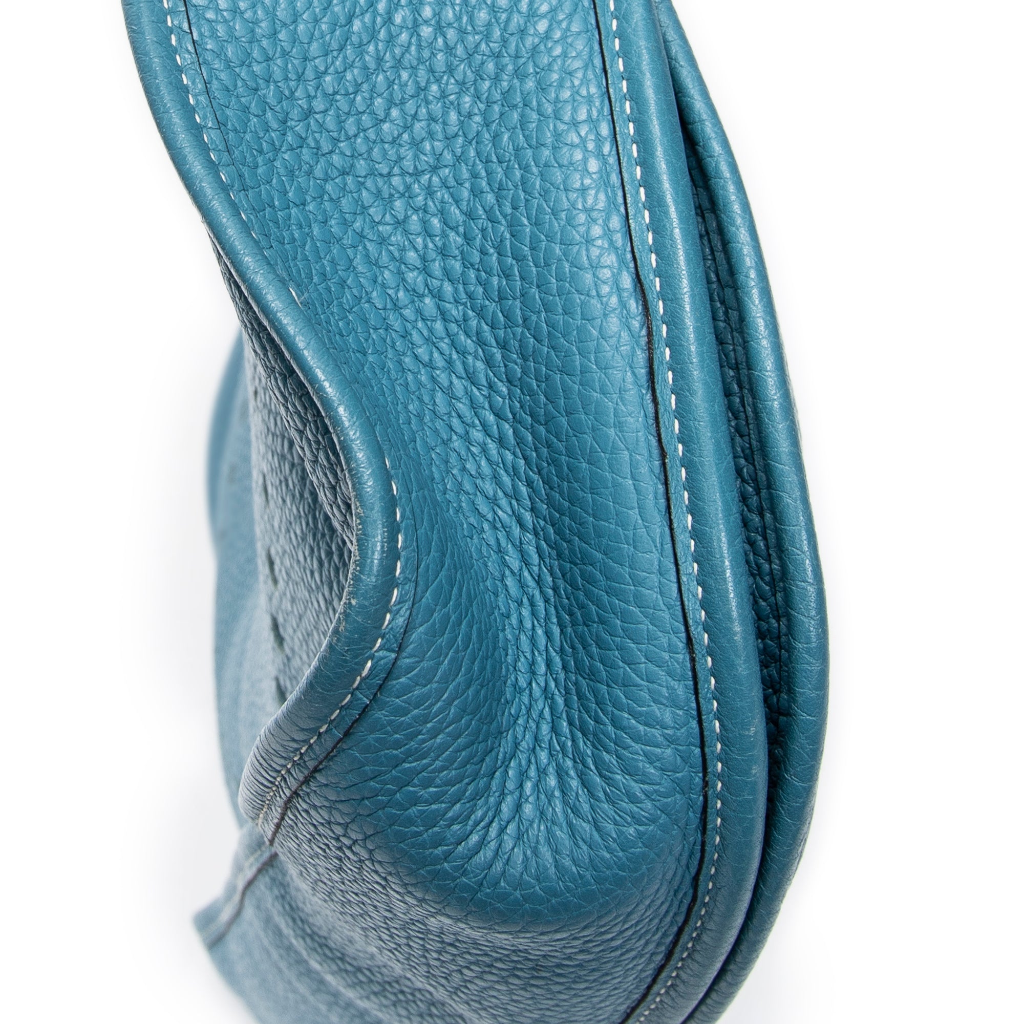 Shoulder Bag Evelyne II TGM Blue Jean Clemence Leather
