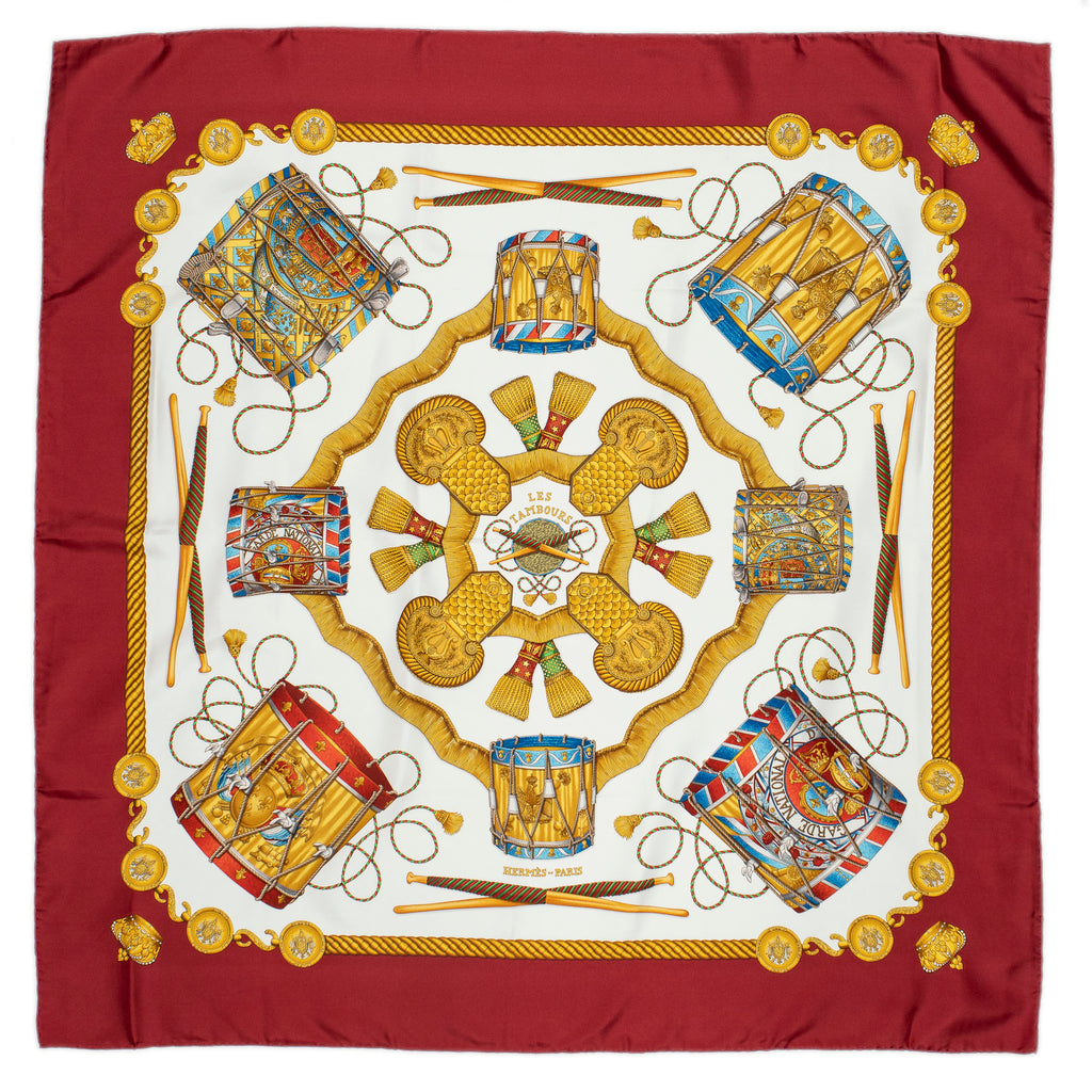 Scarf Scarf Red 100% Twill Silk