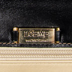 Shoulder Bag Vintage Flap Top Handle Black Smooth Calfskin Leather