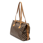 Bolso de Hombro Columbine Centenaire GM Lona Damier Ebene Marrón