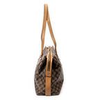 Bolso de Hombro Columbine Centenaire GM Lona Damier Ebene Marrón
