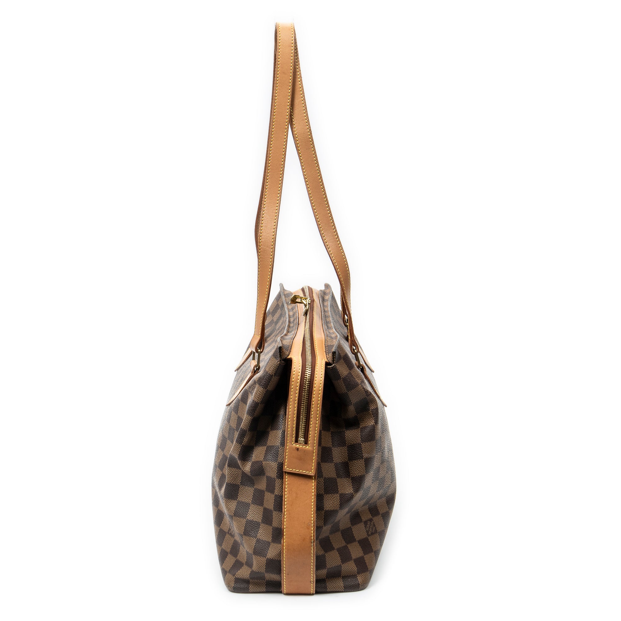 Bolso de Hombro Columbine Centenaire GM Lona Damier Ebene Marrón