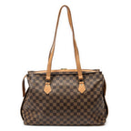 Bolso de Hombro Columbine Centenaire GM Lona Damier Ebene Marrón