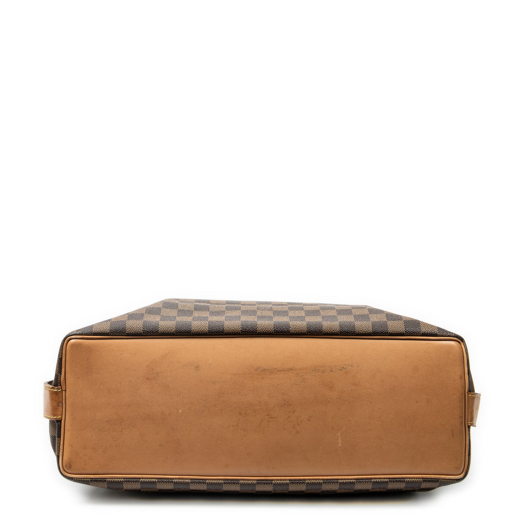 Bolso de Hombro Columbine Centenaire GM Lona Damier Ebene Marrón