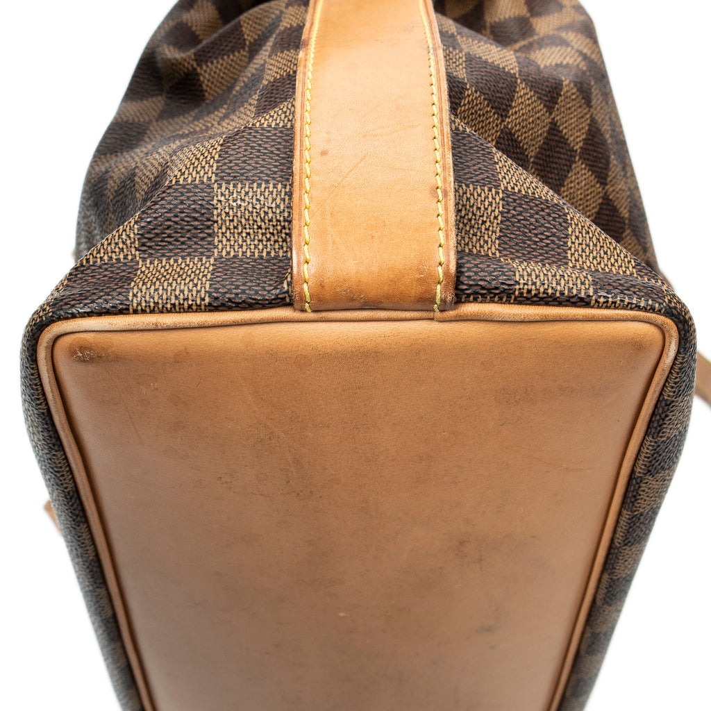 Bolso de Hombro Columbine Centenaire GM Lona Damier Ebene Marrón
