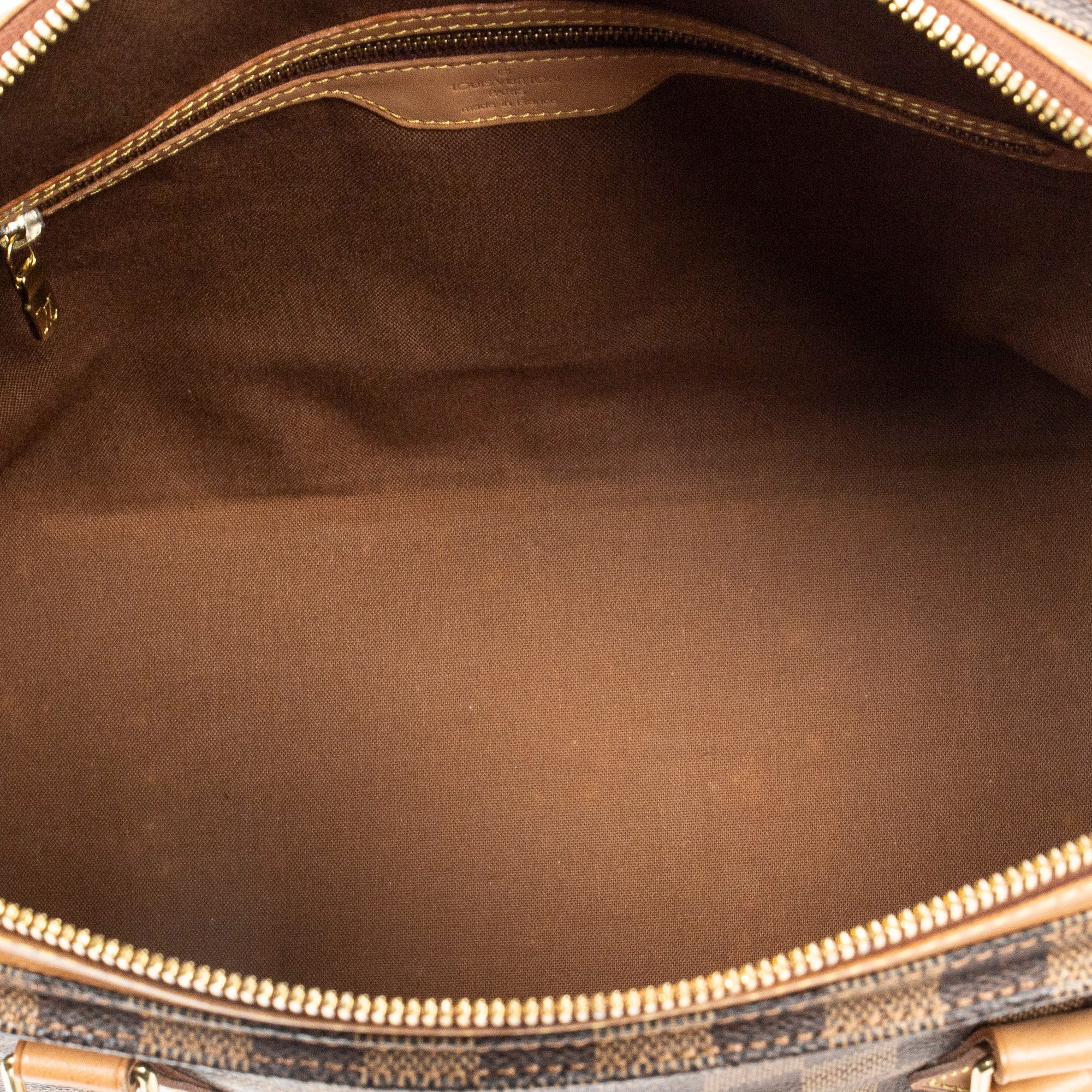 Bolso de Hombro Columbine Centenaire GM Lona Damier Ebene Marrón