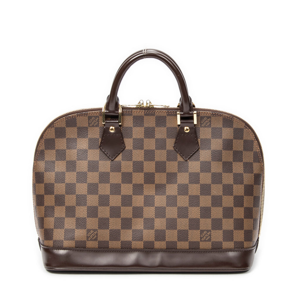 Handbag Alma PM Brown Damier Ebene