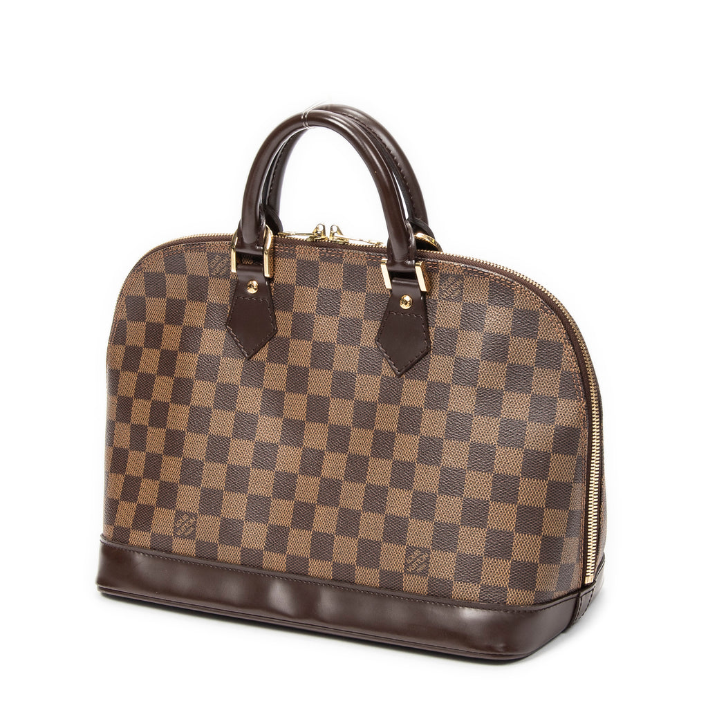 Handbag Alma PM Brown Damier Ebene