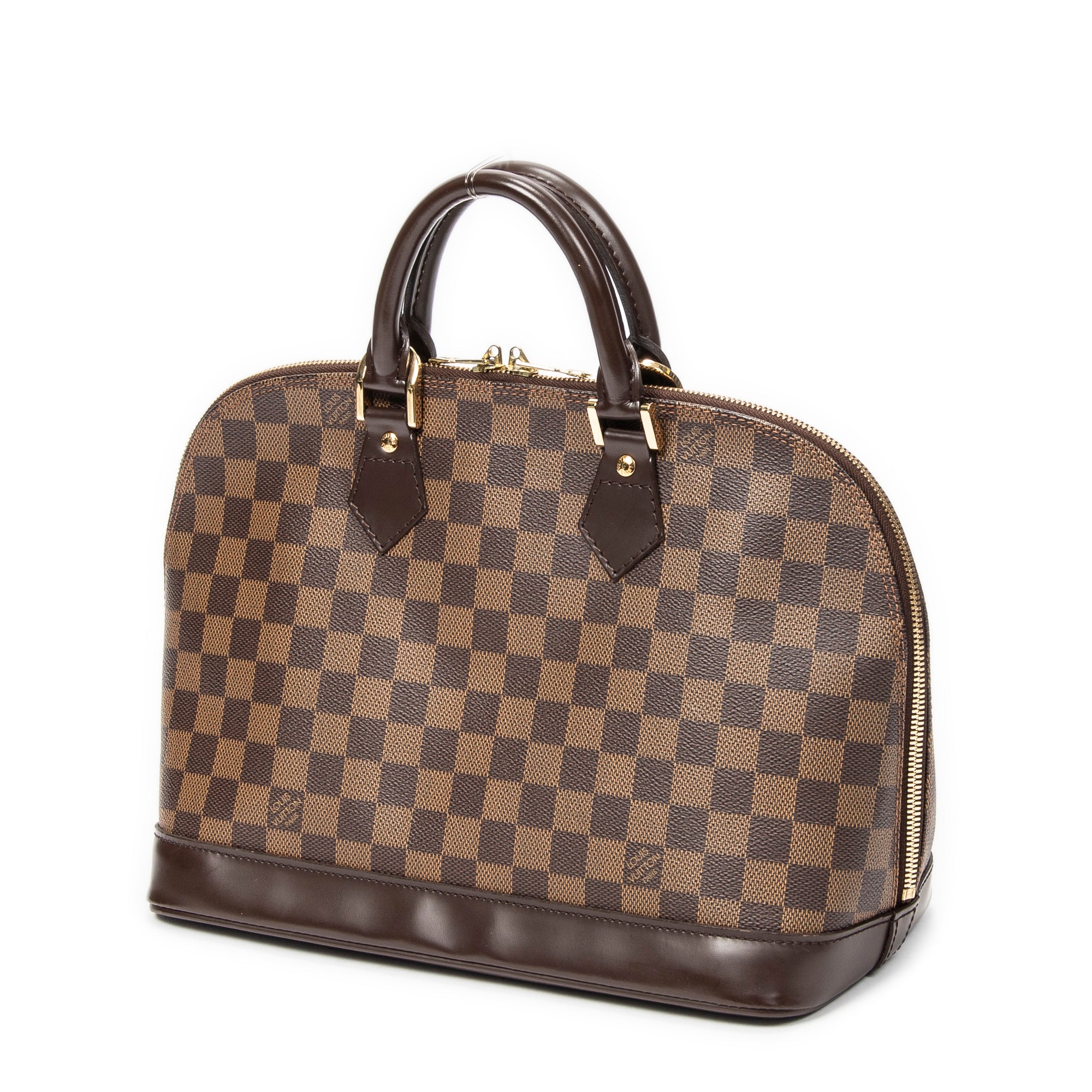 Handbag Alma PM Brown Damier Ebene