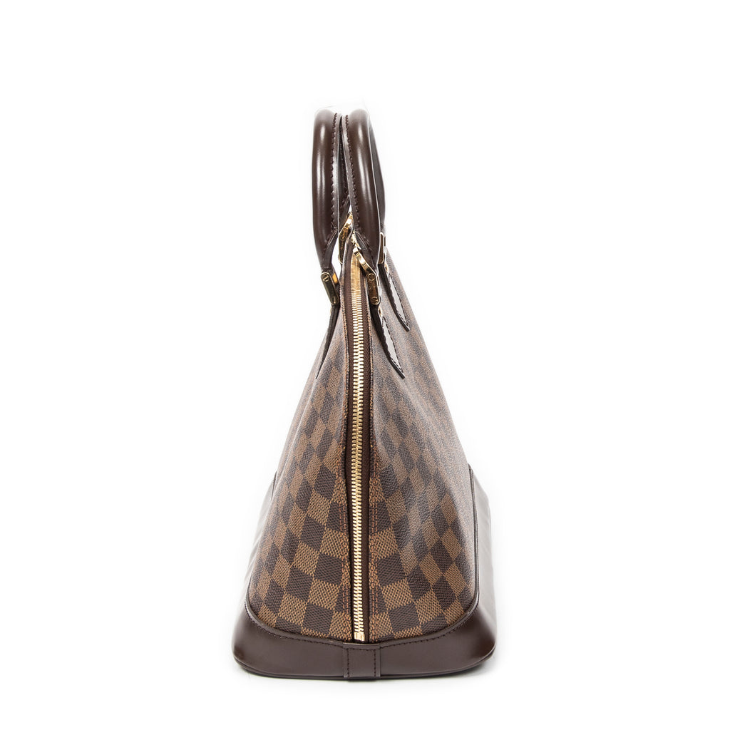Handbag Alma PM Brown Damier Ebene