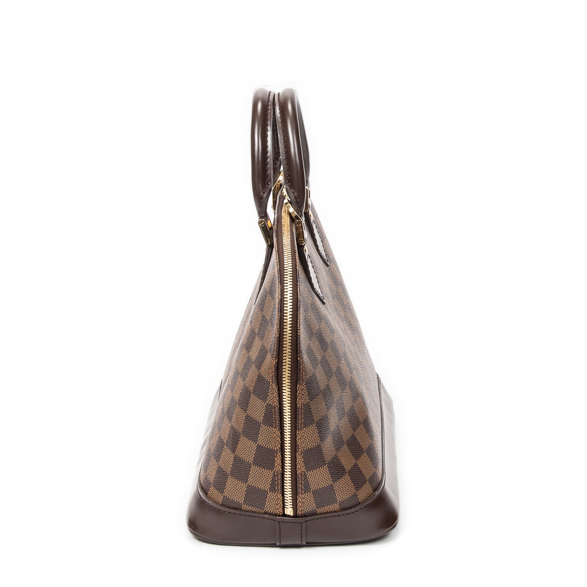 Handbag Alma PM Brown Damier Ebene