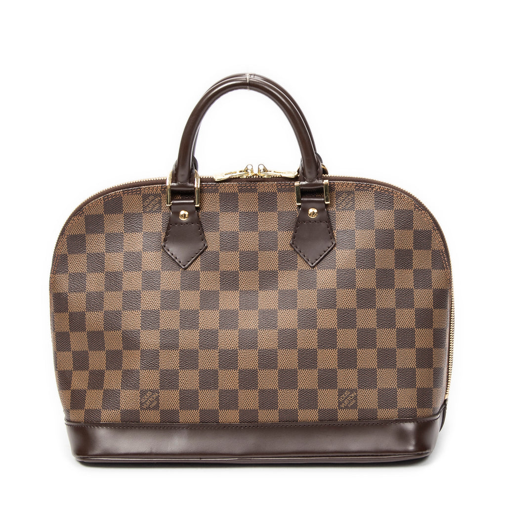 Handbag Alma PM Brown Damier Ebene