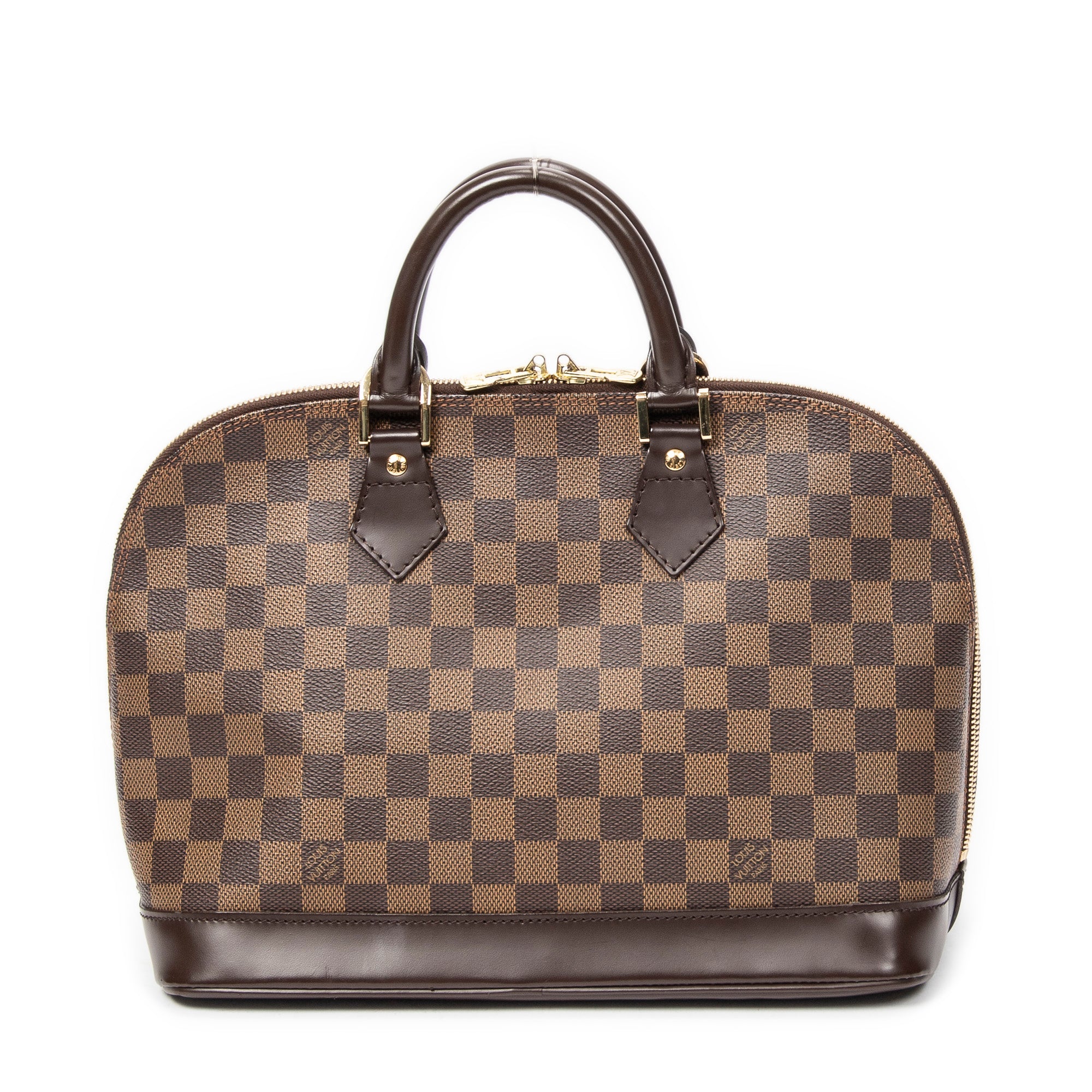 Handbag Alma PM Brown Damier Ebene