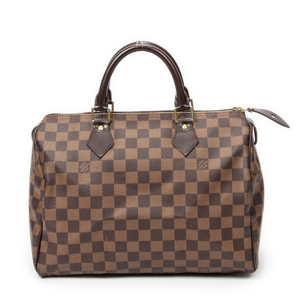 Bolso Speedy 30 Damier Ébène Marrón