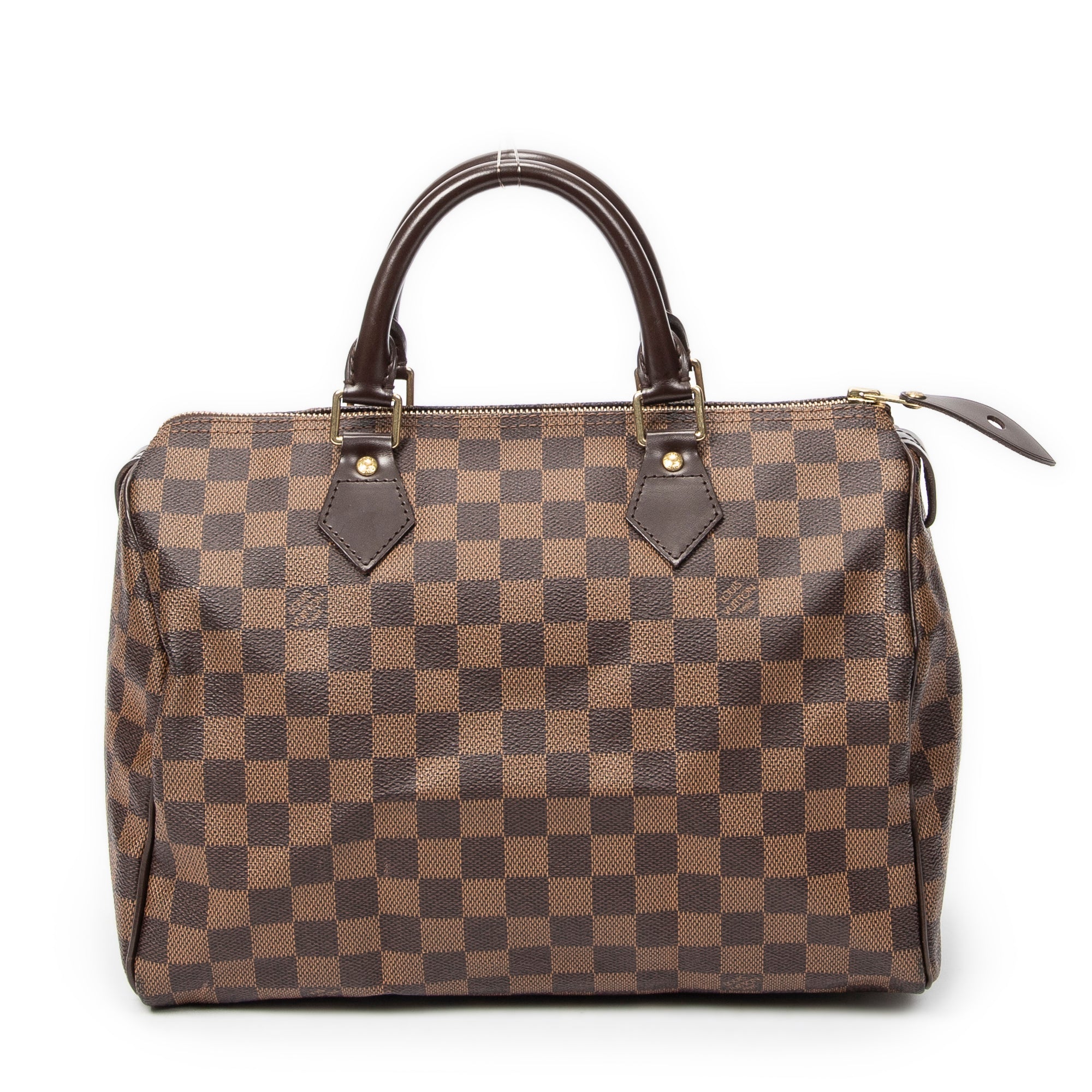 Bolso Speedy 30 Damier Ébène Marrón