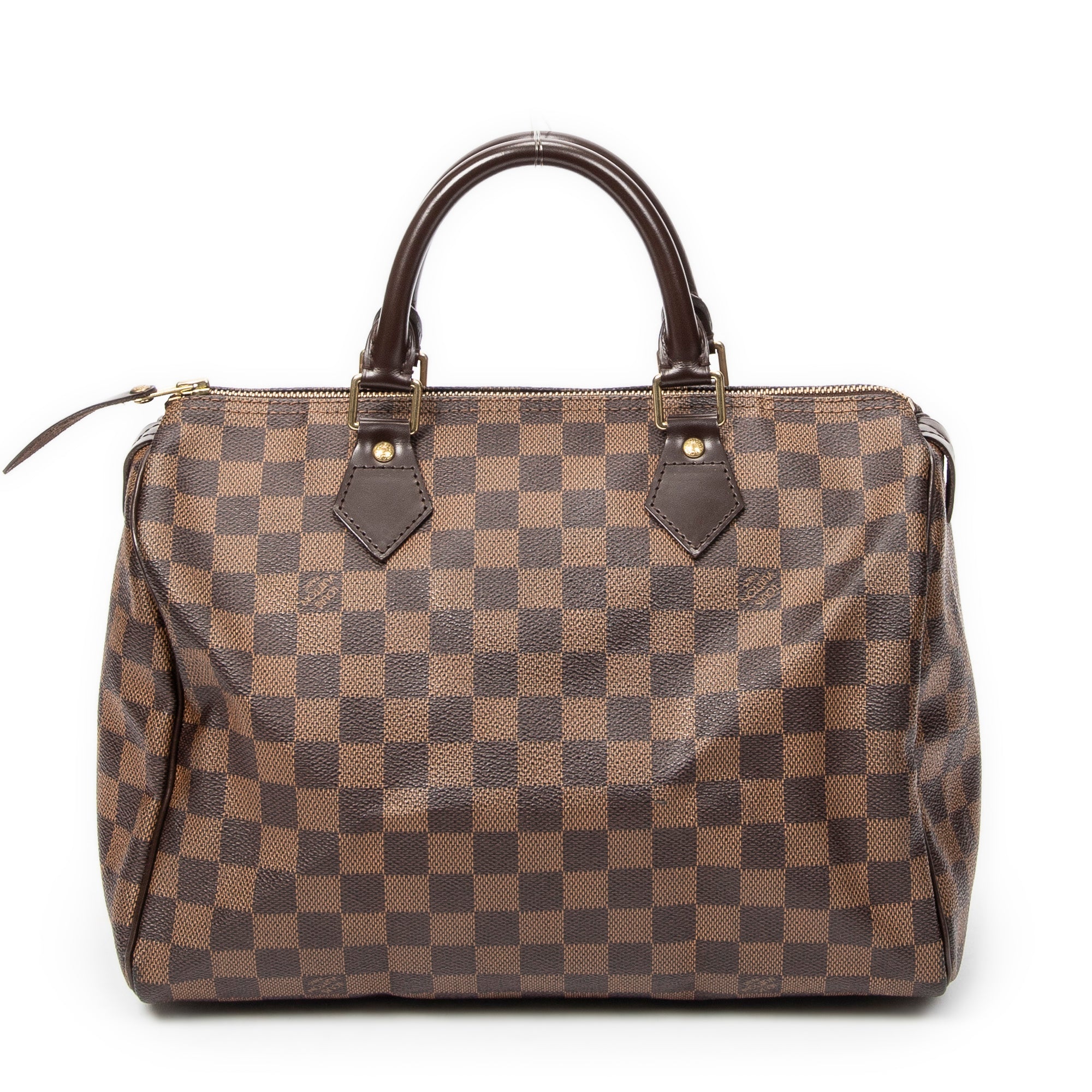 Bolso Speedy 30 Damier Ébène Marrón