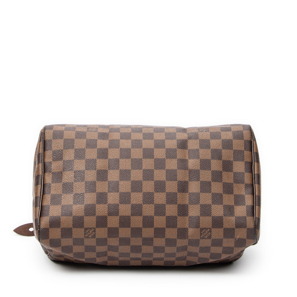 Bolso Speedy 30 Damier Ébène Marrón