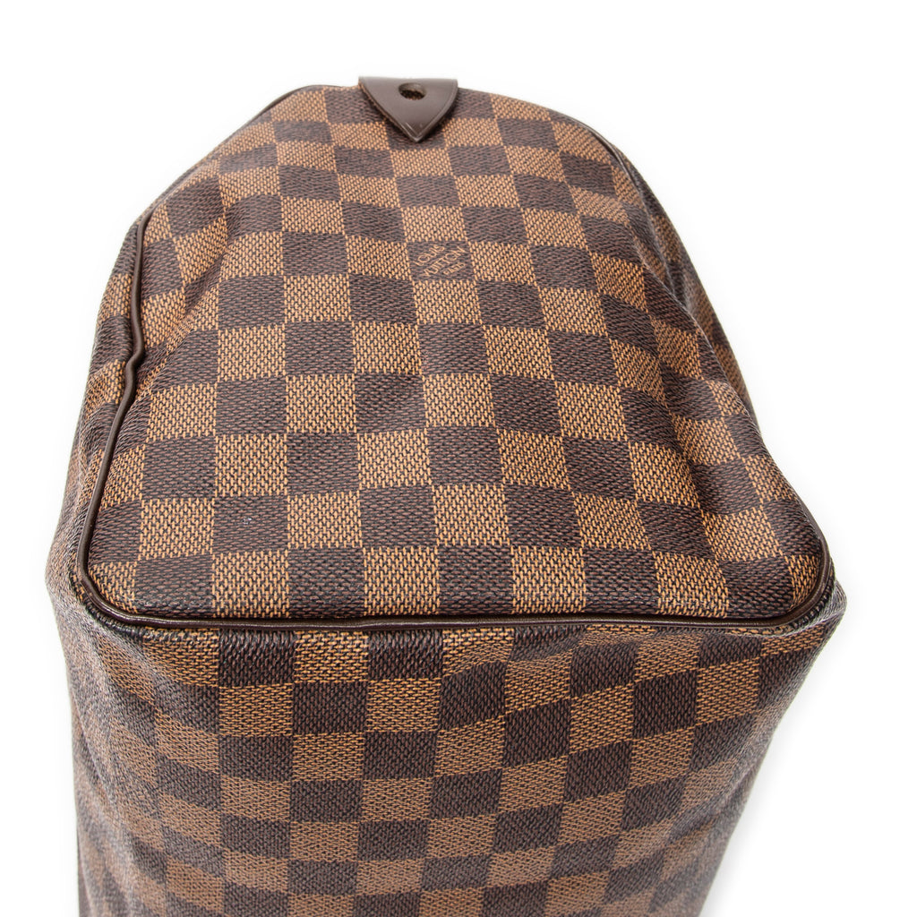 Bolso Speedy 30 Damier Ébène Marrón