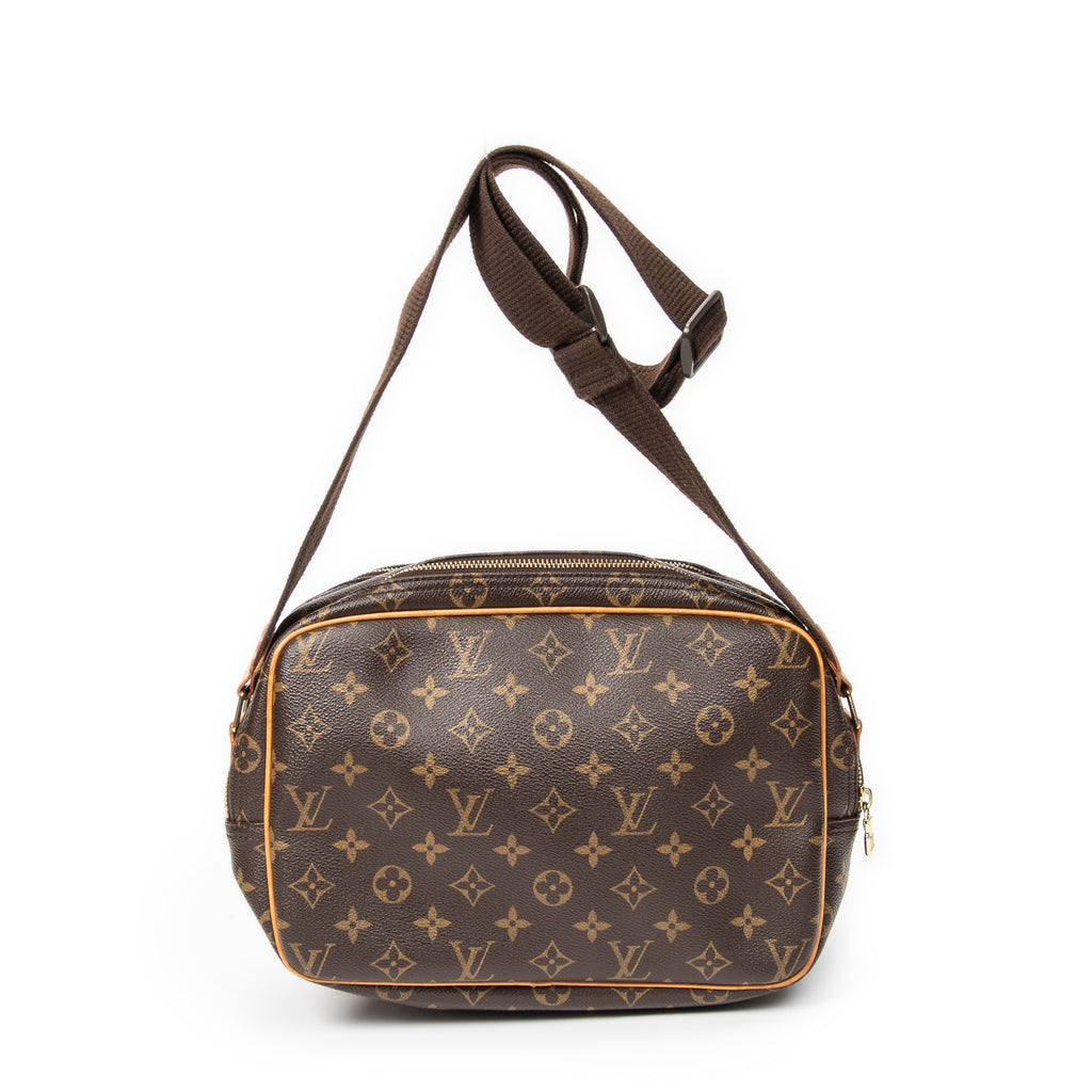 Shoulder Bag Reporter PM Brown Monogram Canvas