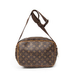 Shoulder Bag Reporter PM Brown Monogram Canvas
