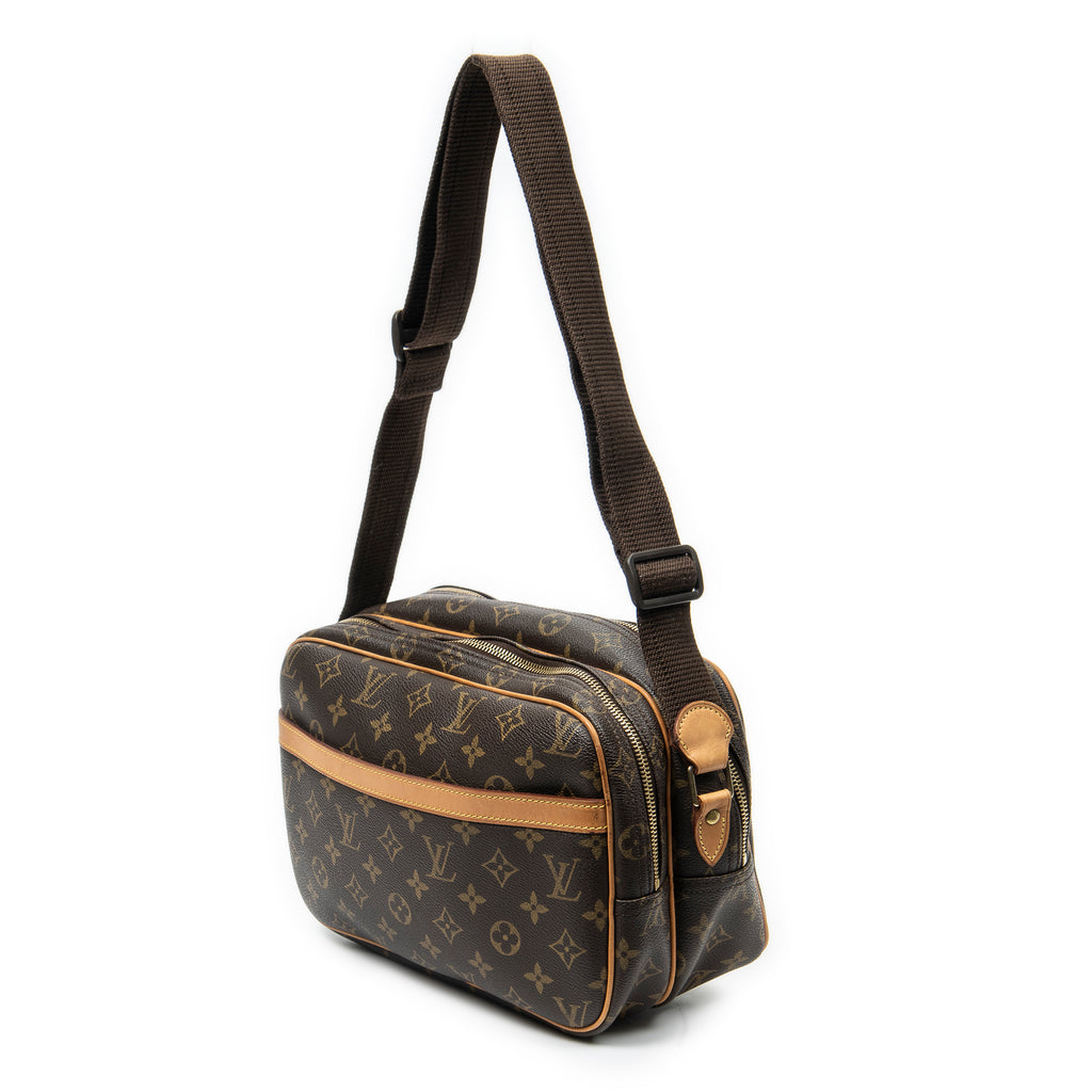 Shoulder Bag Reporter PM Brown Monogram Canvas
