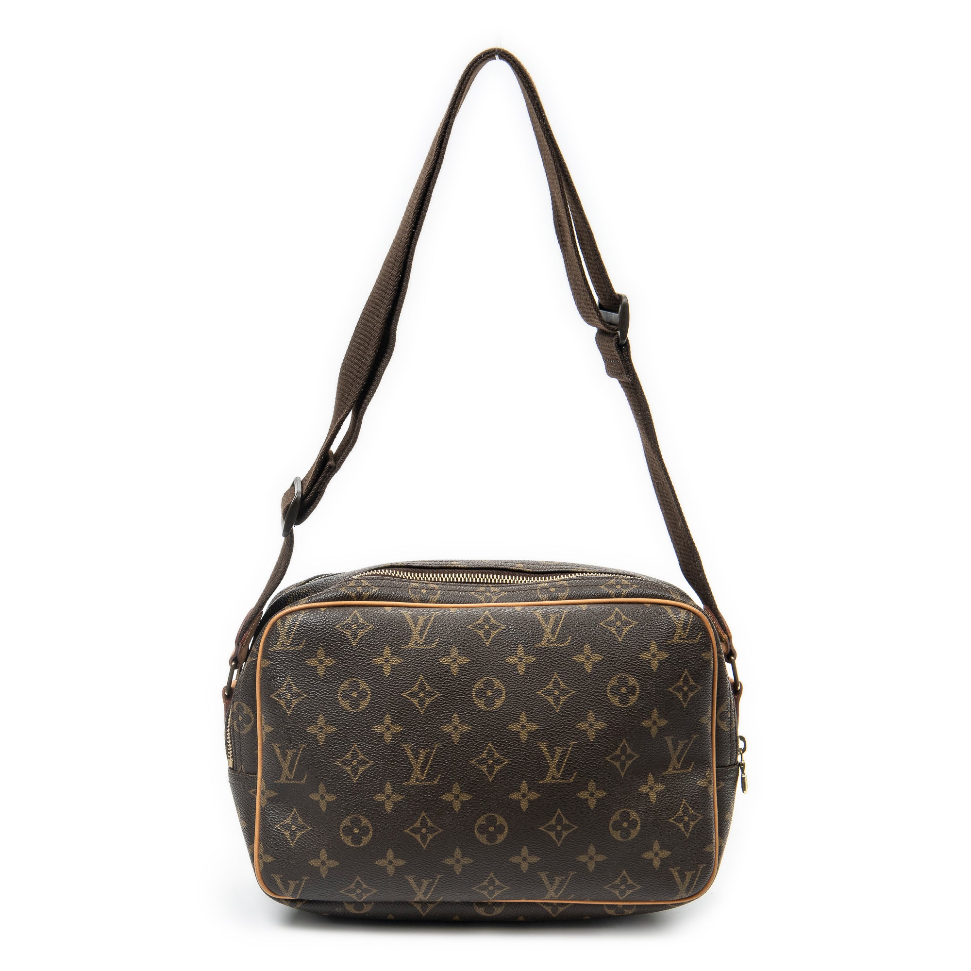 Shoulder Bag Reporter PM Brown Monogram Canvas