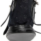 Handbag Micro Mini Bucket Black Monogram Satin