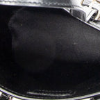 Handbag Micro Mini Bucket Black Monogram Satin