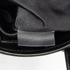 Handbag Micro Mini Bucket Black Monogram Satin