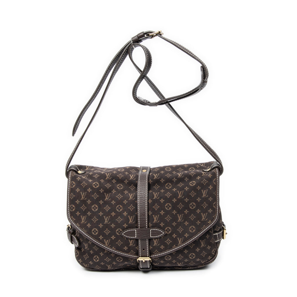 Bandolera Saumur MM Monogram Idylle Marrón Oscuro