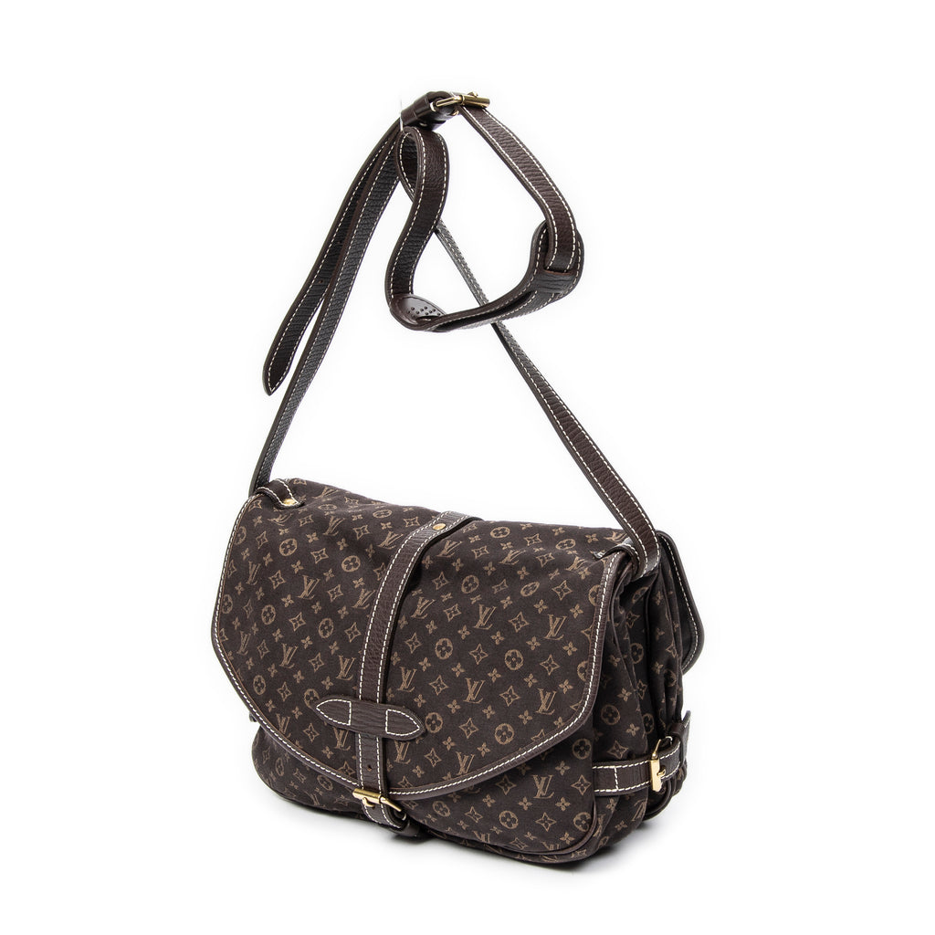 Bandolera Saumur MM Monogram Idylle Marrón Oscuro