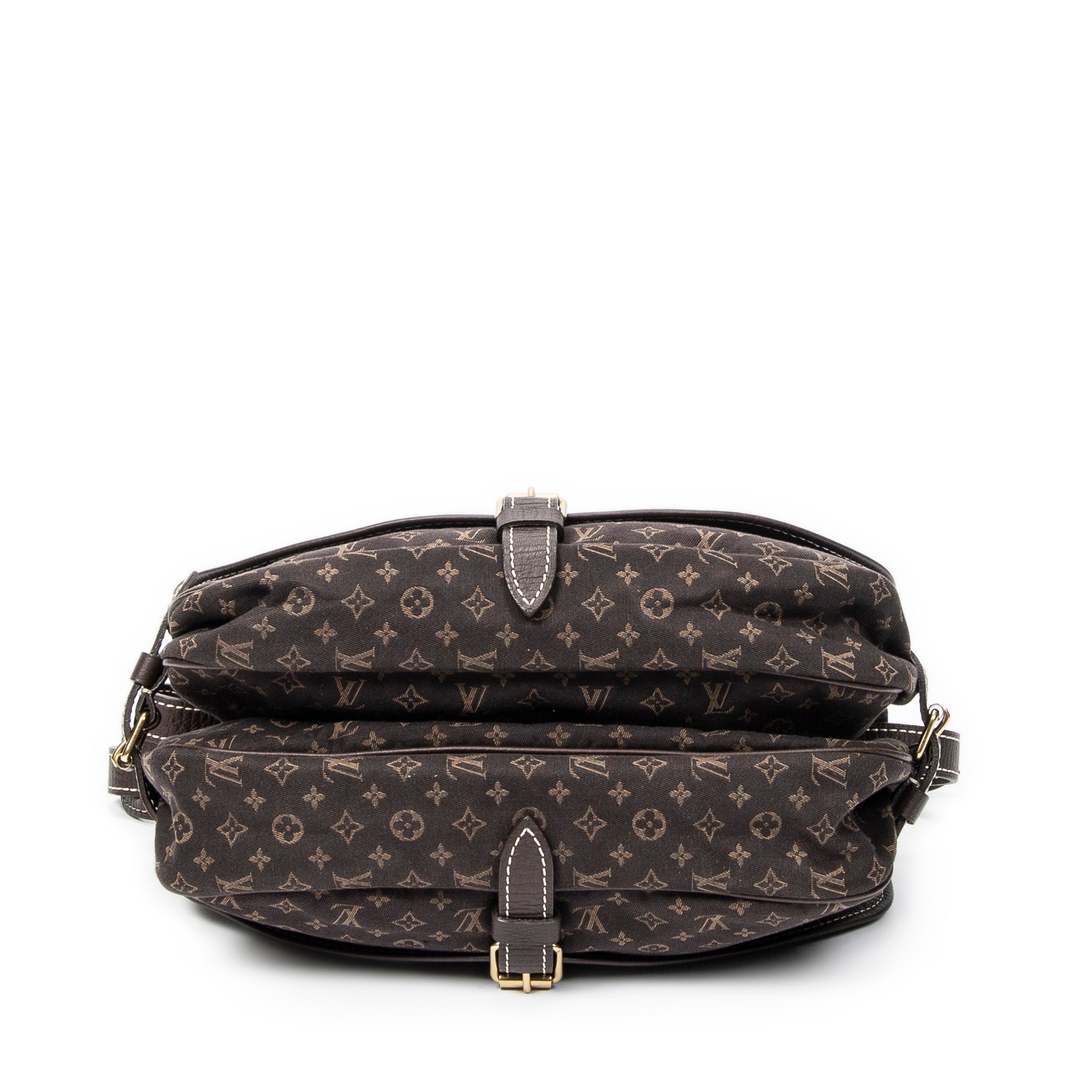 Bandolera Saumur MM Monogram Idylle Marrón Oscuro