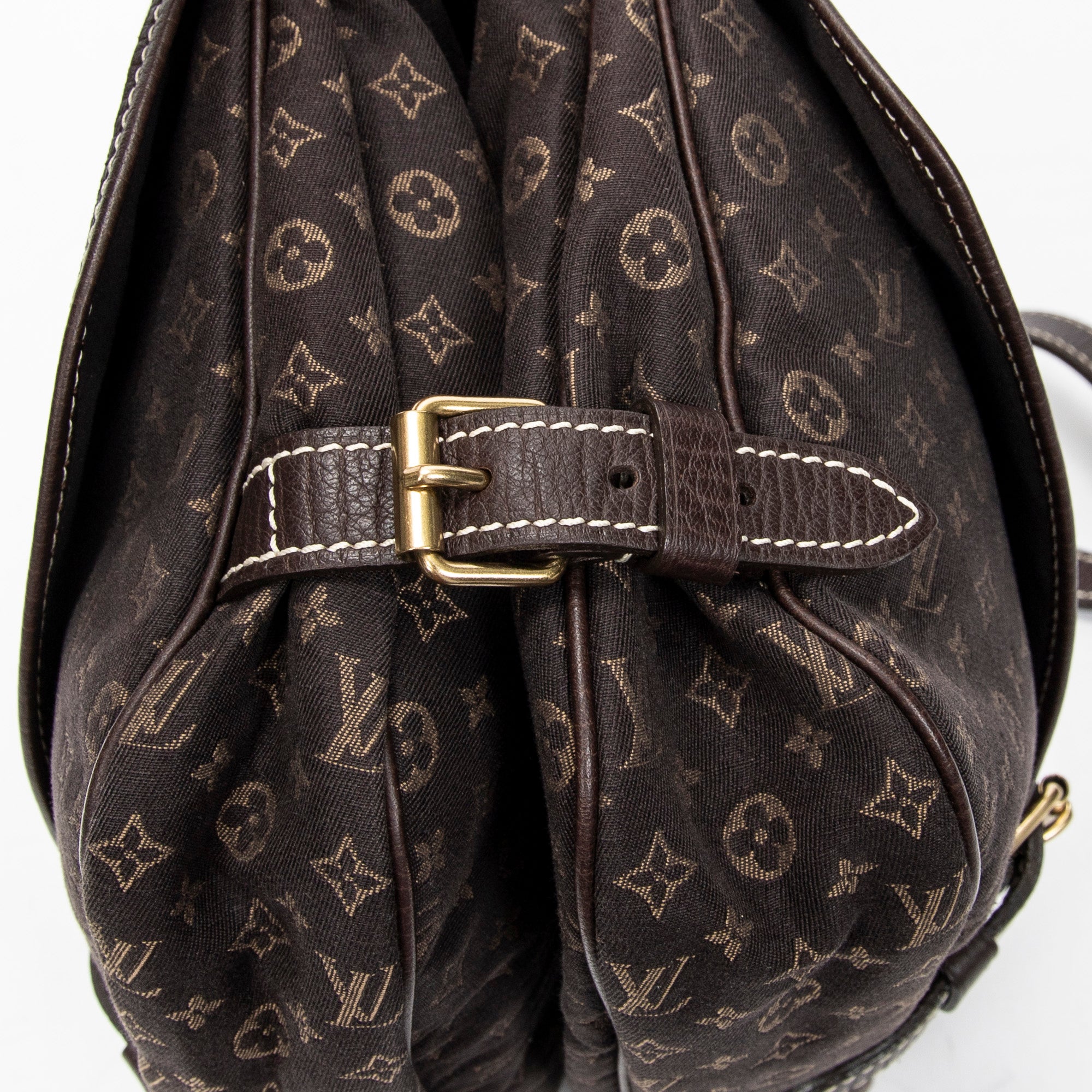 Bandolera Saumur MM Monogram Idylle Marrón Oscuro